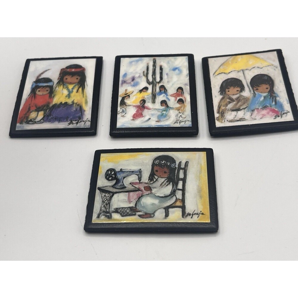 Ted De Grazia Southwest Folk Art Magnet Impressionist Art mini prints dollhouse